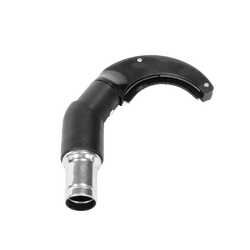 Pipe Cleaning Brush — Clean Around Tubes & Conduits | Depureco Curved pipe-cleaning brush vacuum attachment with semi-circular body and hose connection.