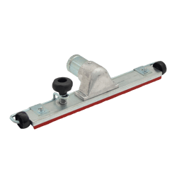 PRO Floor Dust Brush — Heavy-Duty Wide Head | Depureco Heavy-duty “PRO” floor dust brush head with end wheels, metal body, and central hose connection.