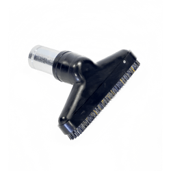 Antistatic Brass-Bristle Brush — Aggressive Surface Cleaning | Depureco Rectangular vacuum brush with antistatic brass bristles and hose connection collar.